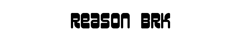 Reason BRK font preview