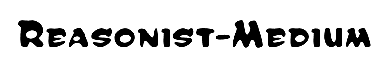 Reasonist-Medium font preview