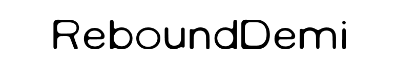 ReboundDemi font preview