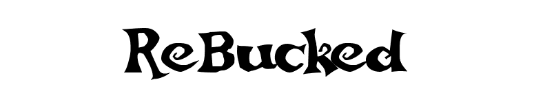 ReBucked font preview