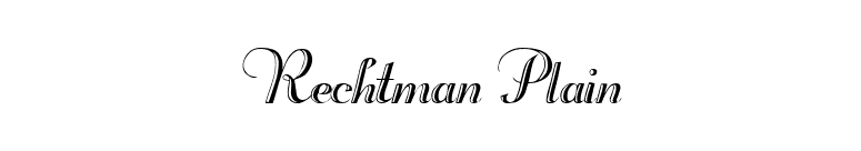Rechtman Plain font preview