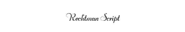 Rechtman Script font preview