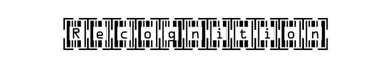 Recognition font preview