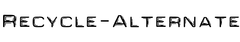 Recycle-Alternate font preview