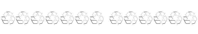 Recycle Medium font preview