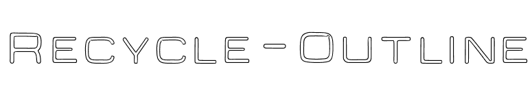 Recycle-Outline font preview