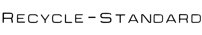 Recycle-Standard font preview