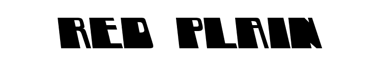 RED Plain font preview
