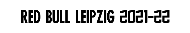 Red bull Leipzig 2021-22 font preview