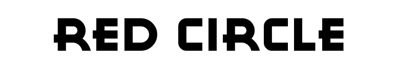 Red Circle font preview