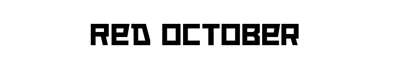 Red October font preview