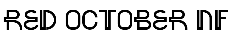 Red October NF font preview