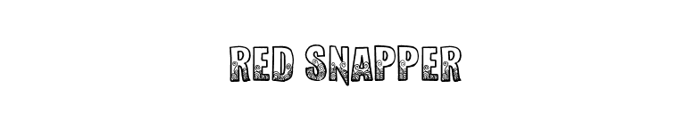 Red Snapper font preview