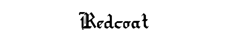 Redcoat font preview
