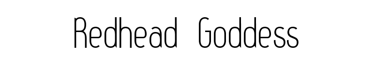 Redhead Goddess font preview