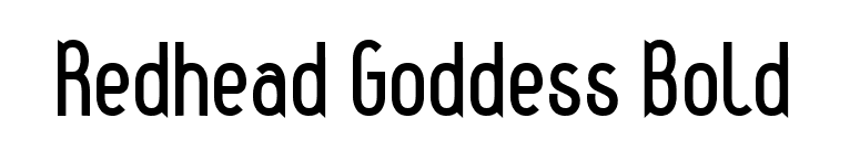 Redhead Goddess Bold font preview