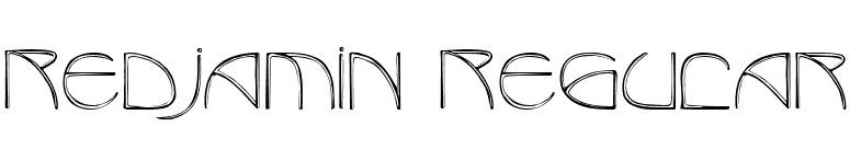 Redjamin Regular font preview