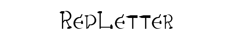 RedLetter font preview