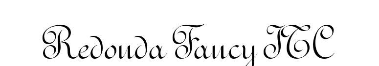 Redonda Fancy ITC font preview