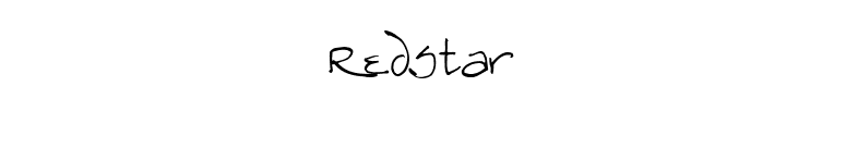 RedStar font preview