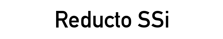 Reducto SSi font preview