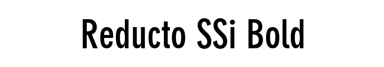 Reducto SSi Bold font preview