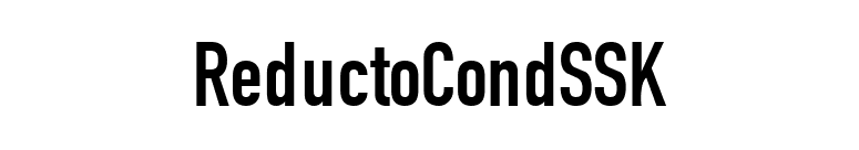 ReductoCondSSK font preview