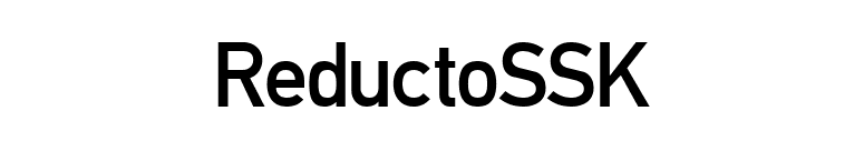 ReductoSSK font preview