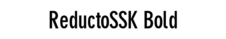ReductoSSK Bold font preview