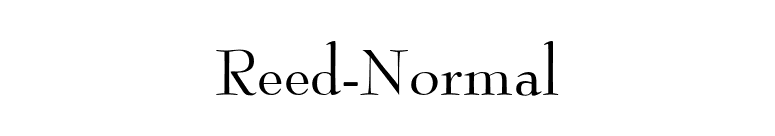 Reed-Normal font preview