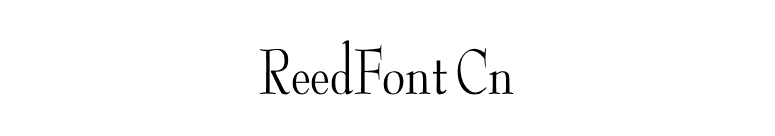 ReedFont Cn font preview