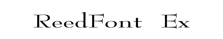 ReedFont Ex font preview