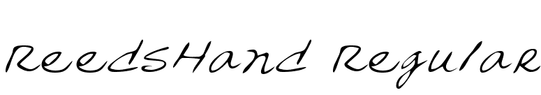 ReedsHand Regular font preview