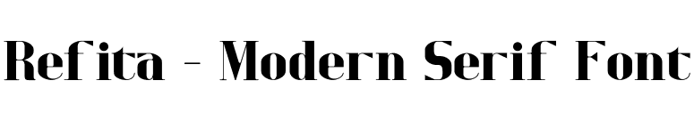 Refita - Modern Serif Font font preview