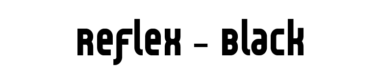 Reflex - Black font preview