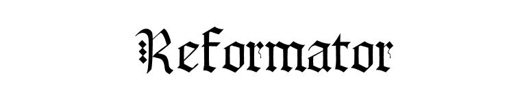 Reformator font preview