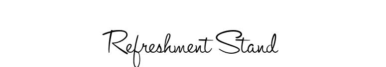 Refreshment Stand font preview