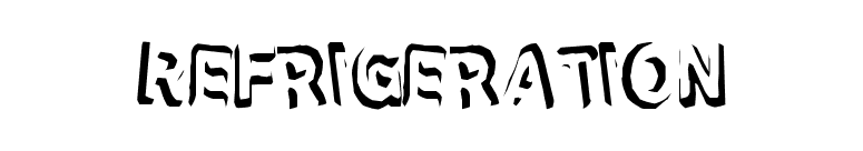 Refrigeration font preview