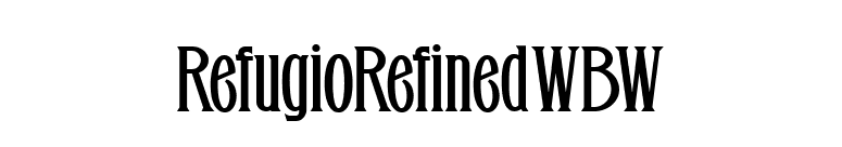 RefugioRefinedWBW font preview