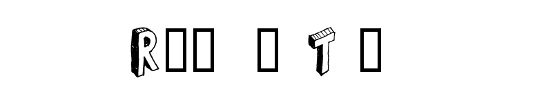Refuse Trip font preview
