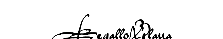 RegalloAPlaya font preview
