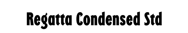 Regatta Condensed Std font preview