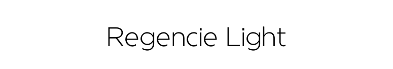 Regencie Light font preview