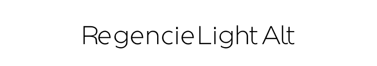 Regencie Light Alt font preview