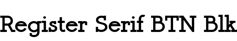 Register Serif BTN Blk font preview