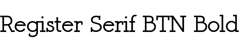 Register Serif BTN Bold font preview