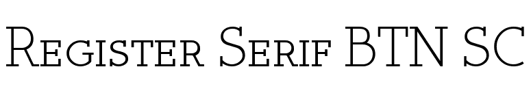 Register Serif BTN SC font preview