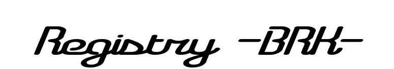 Registry -BRK- font preview