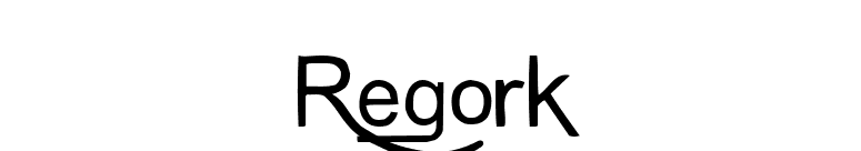 Regork font preview