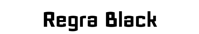 Regra Black font preview